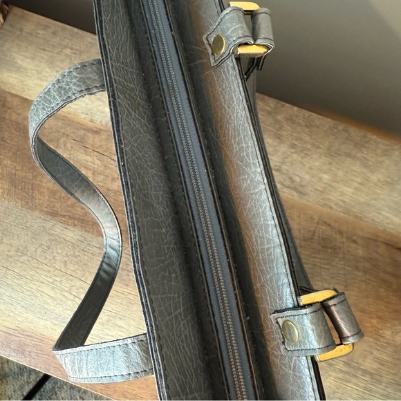 CORNELL Vintage Grey Leather Tote Shoulder Bag - Picture 9 of 16